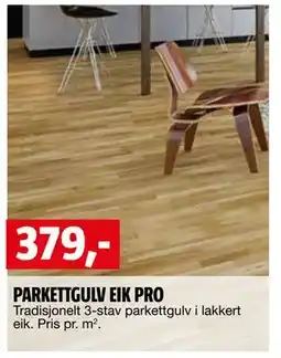 Bauhaus PARKETTGULV EIK PRO tilbud