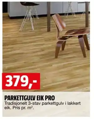 Bauhaus PARKETTGULV EIK PRO tilbud