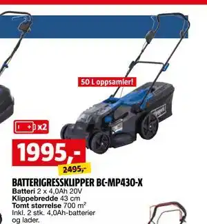 Bauhaus BATTERIGRESSKLIPPER BC-MP430-X tilbud