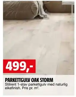 Bauhaus PARKETTGULV OAK STORM tilbud