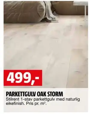 Bauhaus PARKETTGULV OAK STORM tilbud