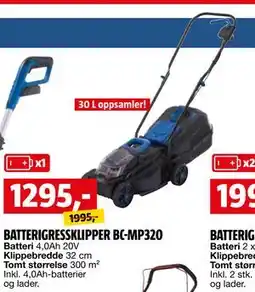 Bauhaus BATTERIGRESSKLIPPER BC-MP320 tilbud