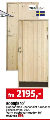 Bauhaus BODDØR 10° tilbud