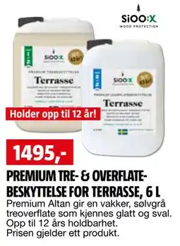 Bauhaus PREMIUM TRE- & OVERFLATEBESKYTTELSE FOR TERRASSE, 6 L tilbud