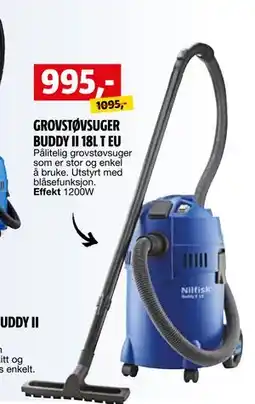Bauhaus GROVSTØVSUGER BUDDY II 18L T EU tilbud