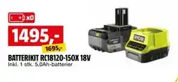 Bauhaus BATTERIKIT RC18120-150X 18V tilbud