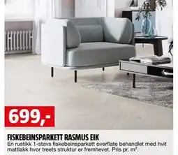 Bauhaus FISKEBEINSPARKETT RASMUS EIK tilbud