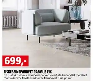Bauhaus FISKEBEINSPARKETT RASMUS EIK tilbud