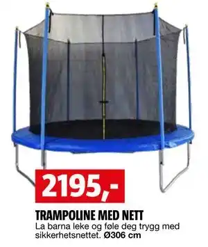 Bauhaus TRAMPOLINE MED NETT tilbud
