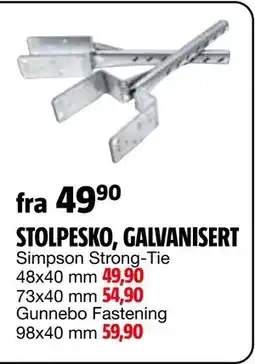 Bauhaus STOLPESKO, GALVANISERT tilbud