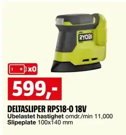 Bauhaus DELTASLIPER RPS18-0 18V tilbud