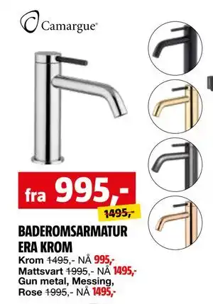 Bauhaus BADEROMSARMATUR ERA KROM tilbud