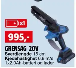 Bauhaus GRENSAG 20V tilbud