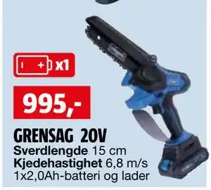 Bauhaus GRENSAG 20V tilbud