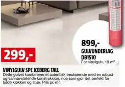 Bauhaus VINYLGULV SPC ICEBERG TALL tilbud