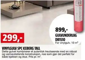 Bauhaus VINYLGULV SPC ICEBERG TALL tilbud