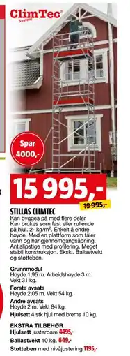 Bauhaus STILLAS CLIMTEC tilbud