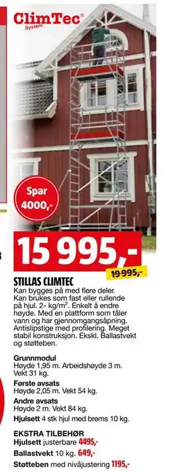 Bauhaus STILLAS CLIMTEC tilbud