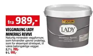 Bauhaus VEGGMALING LADY MINERALS REVIVE tilbud