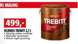Bauhaus OLJEBEIS TREBITT 2,7 L tilbud