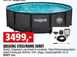 Bauhaus BASSENG STEELFRAME SVART tilbud