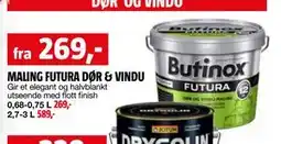 Bauhaus MALING FUTURA DØR & VINDU tilbud