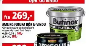 Bauhaus MALING FUTURA DØR & VINDU tilbud