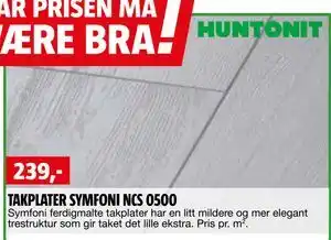 Bauhaus TAKPLATER SYMFONI NCS 0500 tilbud