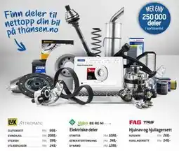 Thansen GENERATORTOMGANG tilbud