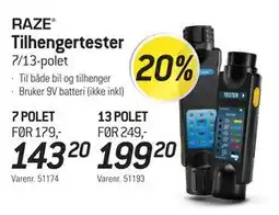 Thansen Tilhengertester tilbud