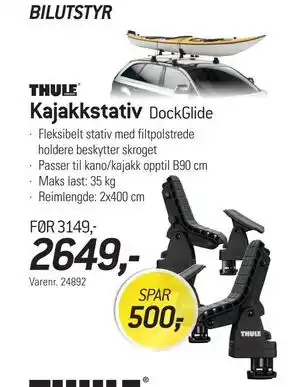 Thansen Kajakkstativ tilbud