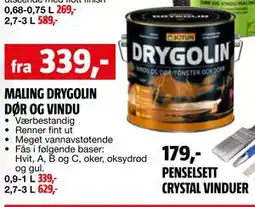 Bauhaus MALING DRYGOLIN DØR OG VINDU tilbud