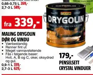 Bauhaus MALING DRYGOLIN DØR OG VINDU tilbud