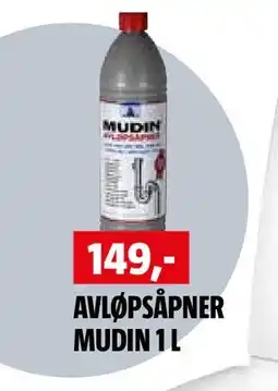 Bauhaus AVLØPSÅPNER MUDIN 1 L tilbud