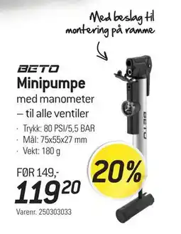 Thansen Minipumpe tilbud