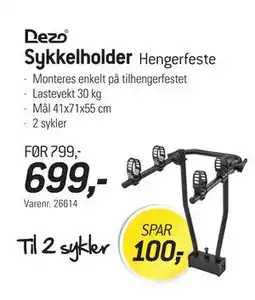 Thansen Sykkelholder tilbud