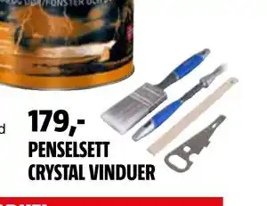 Bauhaus PENSELSETT CRYSTAL VINDUER tilbud