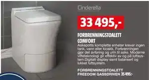 Bauhaus FORBRENNINGSTOALETT COMFORT tilbud