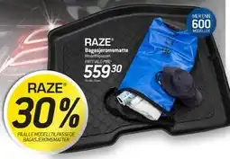 Thansen 30% PÅ ALLE MODELLTILPASSEDE BAGASJEROMSMATTER tilbud