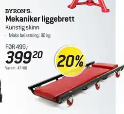 Thansen Mekaniker liggebrett tilbud