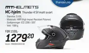 Thansen MC-hjelm tilbud
