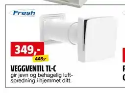 Bauhaus VEGGVENTIL TL-C tilbud