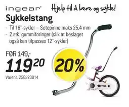 Thansen Sykkelstang tilbud