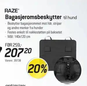 Thansen Bagasjeromsbeskytter tilbud