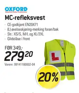 Thansen MC-refleksvest tilbud