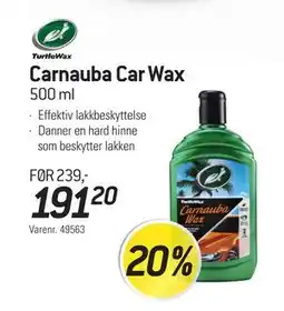 Thansen Carnauba Car Wax tilbud