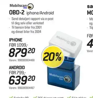 Thansen OBD-2 tilbud