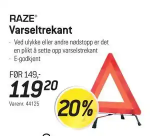 Thansen Varseltrekant tilbud