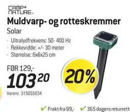 Thansen Muldvarp- og rotteskremmer tilbud
