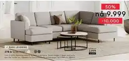 Skeidar Oslo U-Sofa tilbud